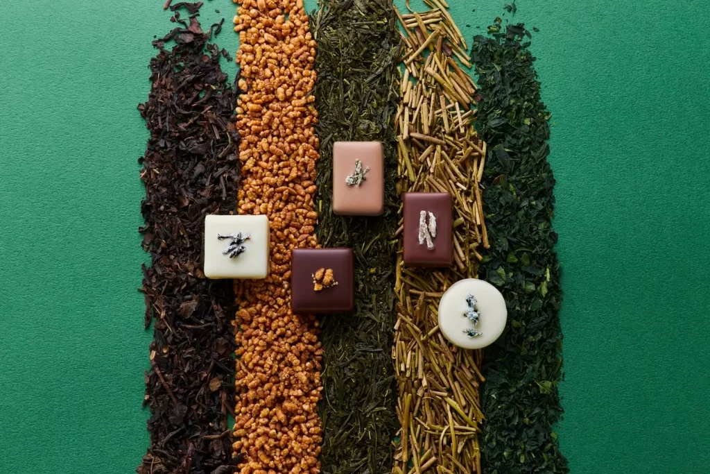 ショコラティエ パレドオールがバレンタイン限定「日本のおいしさ 茶」コレクション発売、全国5産地の厳選茶葉を使用